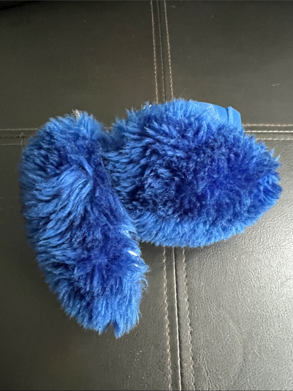 Vintage Faux-Fur Blue Ear Muffs Cozy Winter Accessory